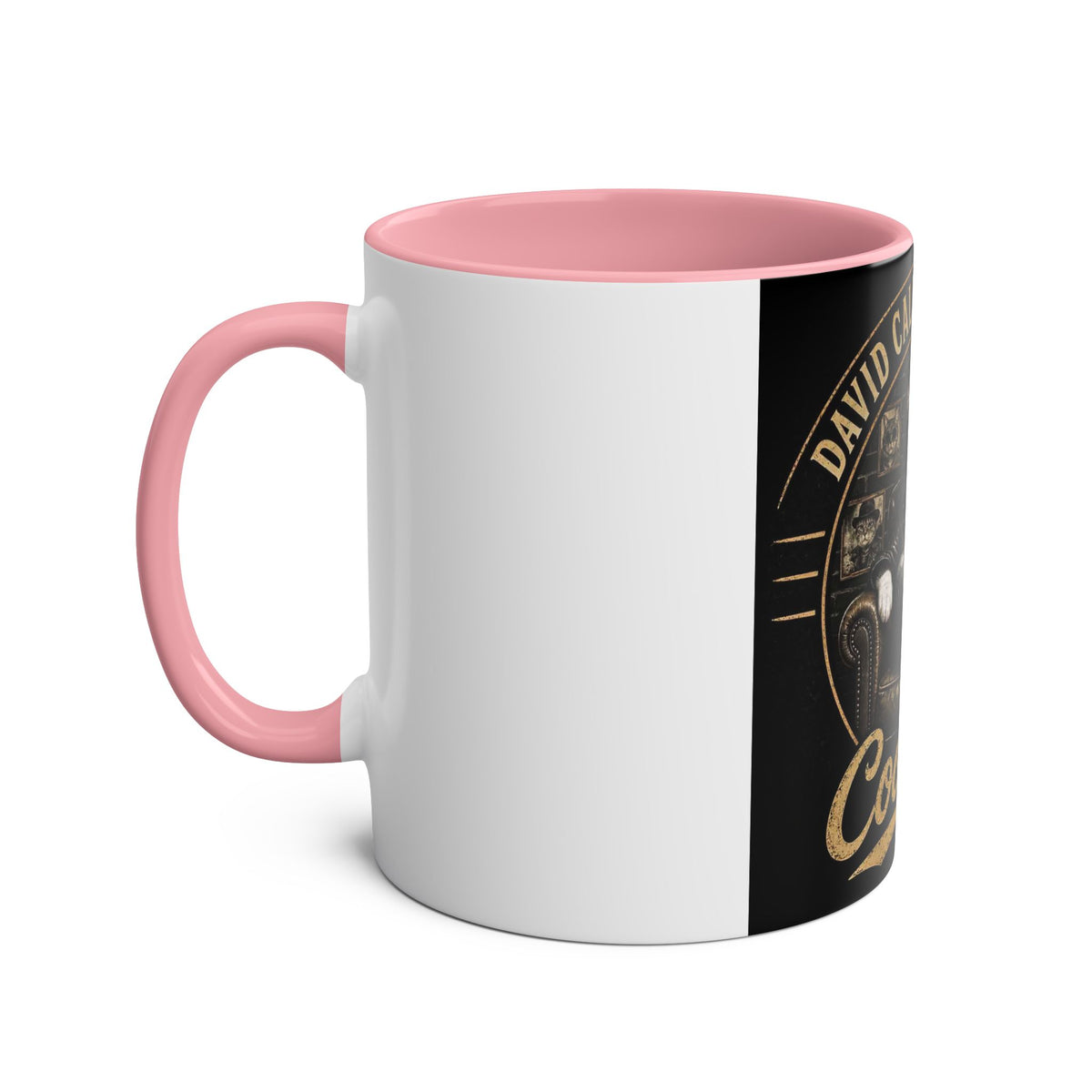 COOL CAT LOGO TUXEDO IN CHAIR - 11oz Two-Tone Coffee Mug