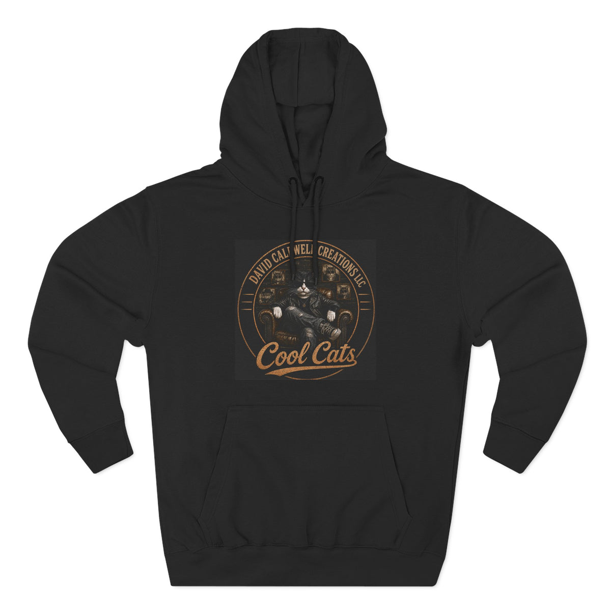 Cool Cats Vintage Graphic Hoodie — Retro Cat Band Design