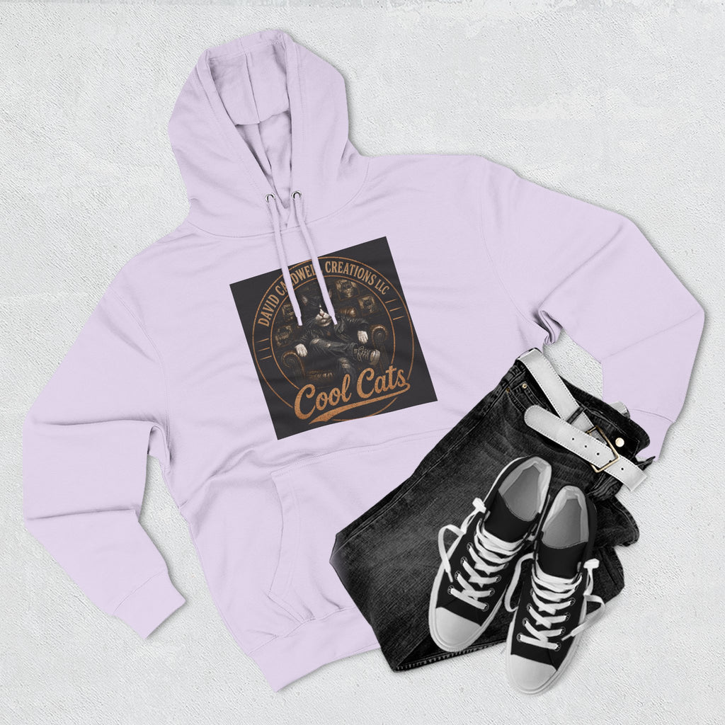 Cool Cats Vintage Graphic Hoodie — Retro Cat Band Design