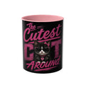 The Cutest Cat Around - 11oz Two-Tone Coffee Mug