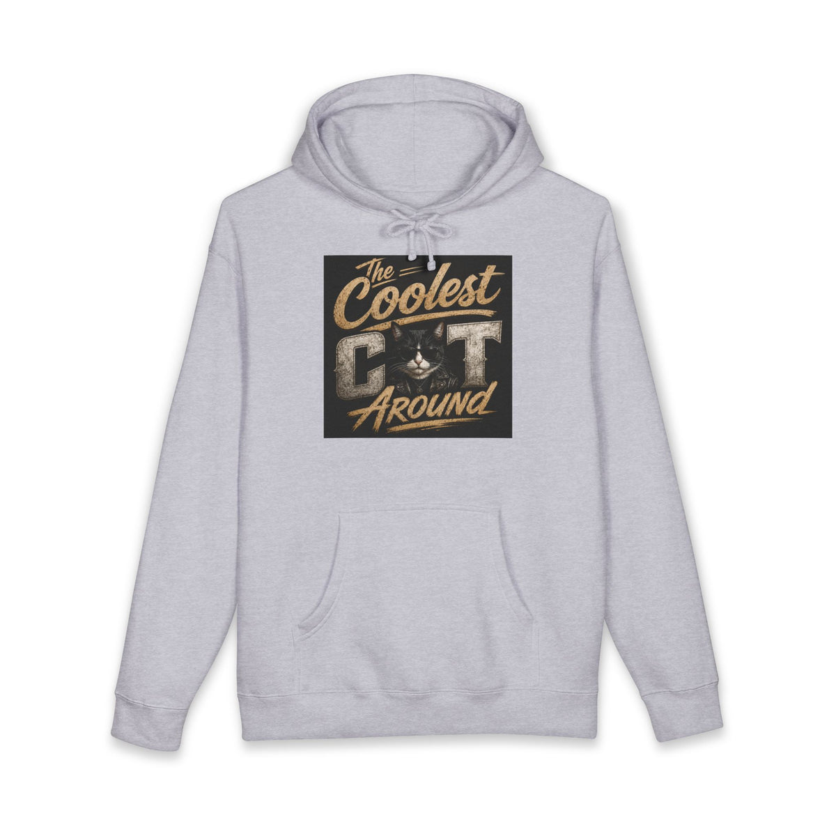 Coolest Cat Around Hoodie — Vintage Retro Cat Lover Pullover