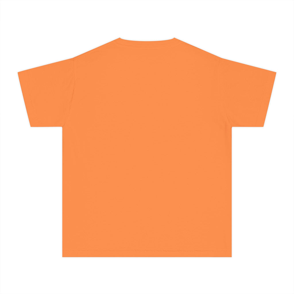 Cool Cat De Dee Standing on the Globe Youth Tee — 'Stay Cool. Work Hard. Never Quit.' Motivational Graphic Tee