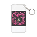 Coolest Cat (De Dee) Around Keychain Pink Charm