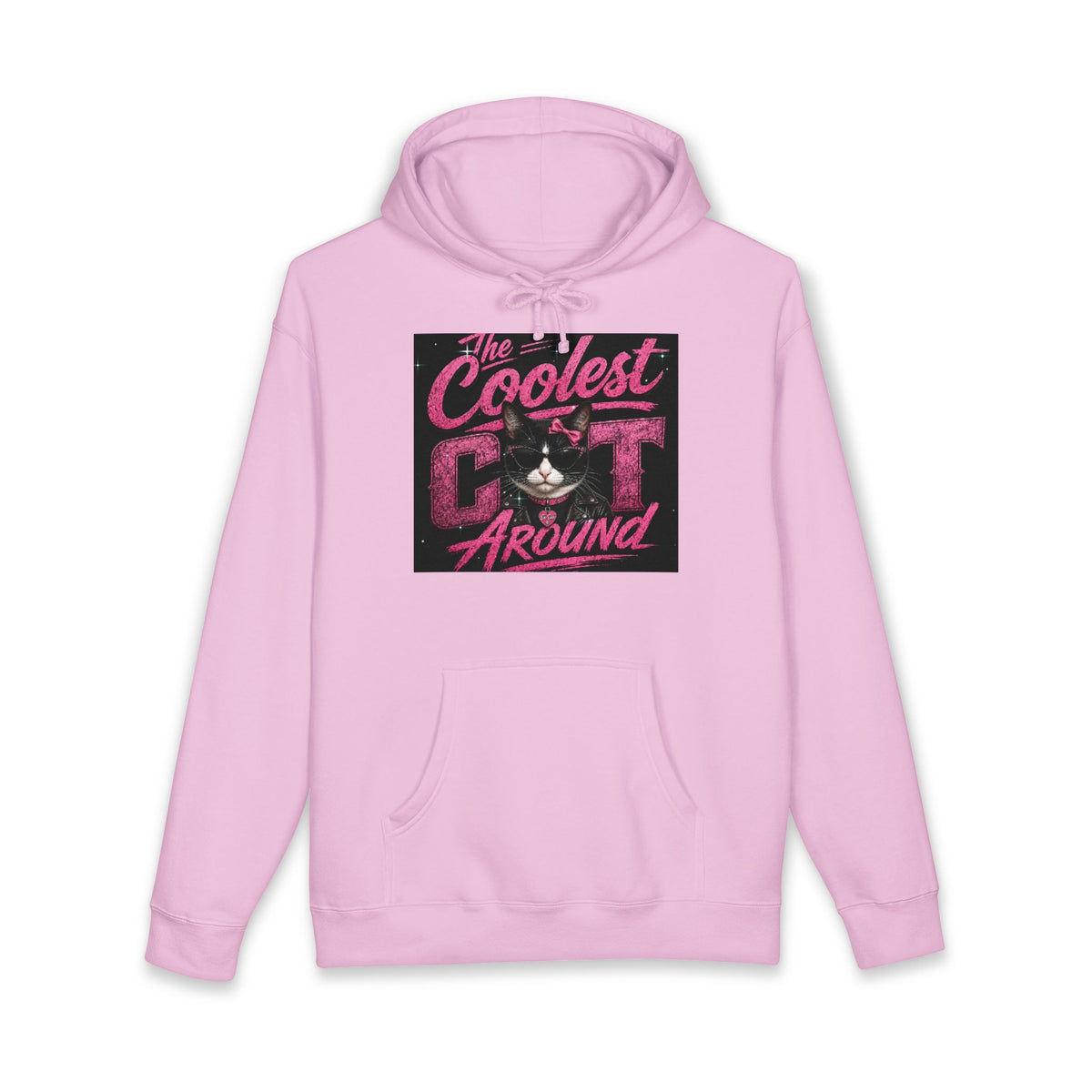 Cat Hoodie — "The Coolest Cat Around" Graphic Pullover