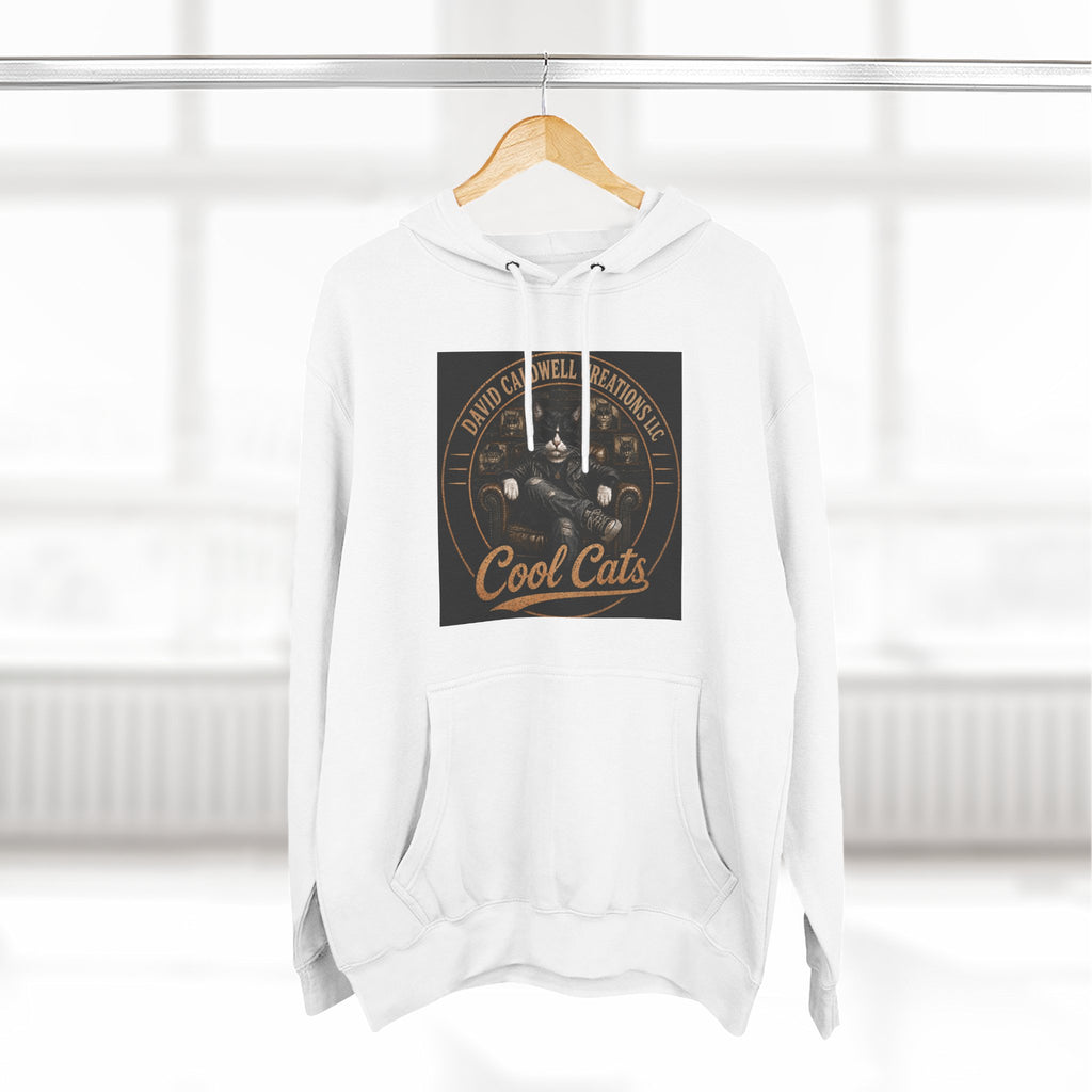 Cool Cats Vintage Graphic Hoodie — Retro Cat Band Design