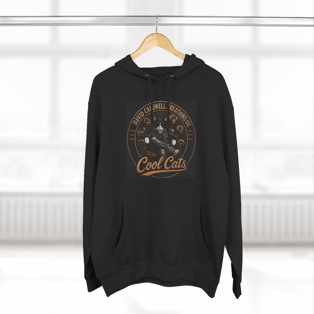 Cool Cats Vintage Graphic Hoodie — Retro Cat Band Design