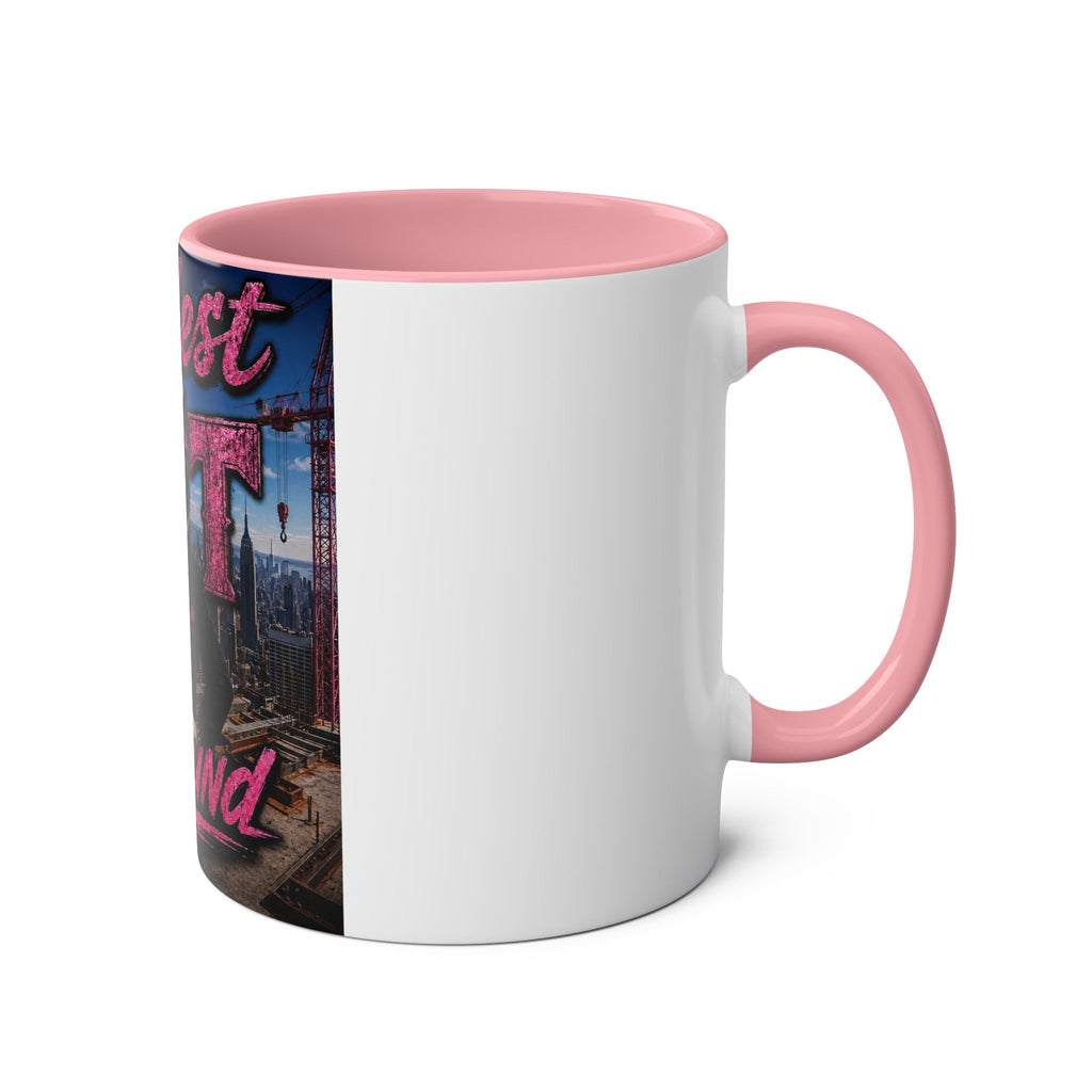 Construction Boss "The Coolest Cat Around"  - 11oz Two-Tone Coffee Mug