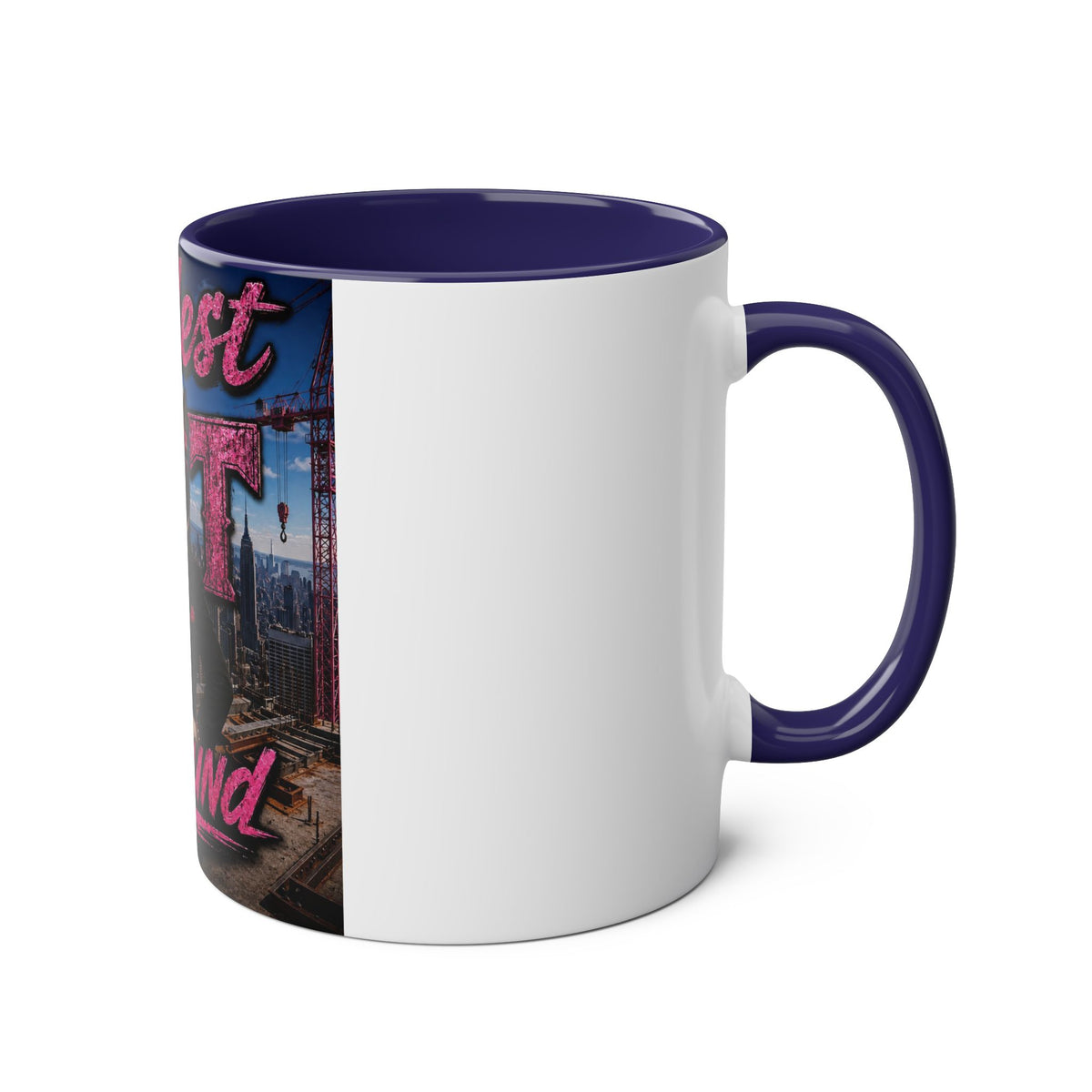 Construction Boss "The Coolest Cat Around"  - 11oz Two-Tone Coffee Mug