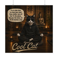 Copy of Cool Cat Satin Poster — Motivational Urban Cat Art Print