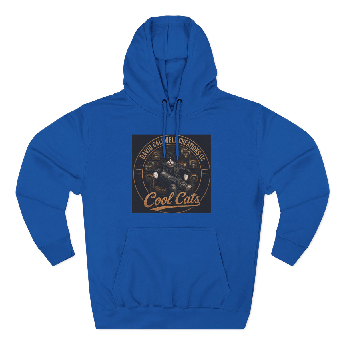 Cool Cats Vintage Graphic Hoodie — Retro Cat Band Design