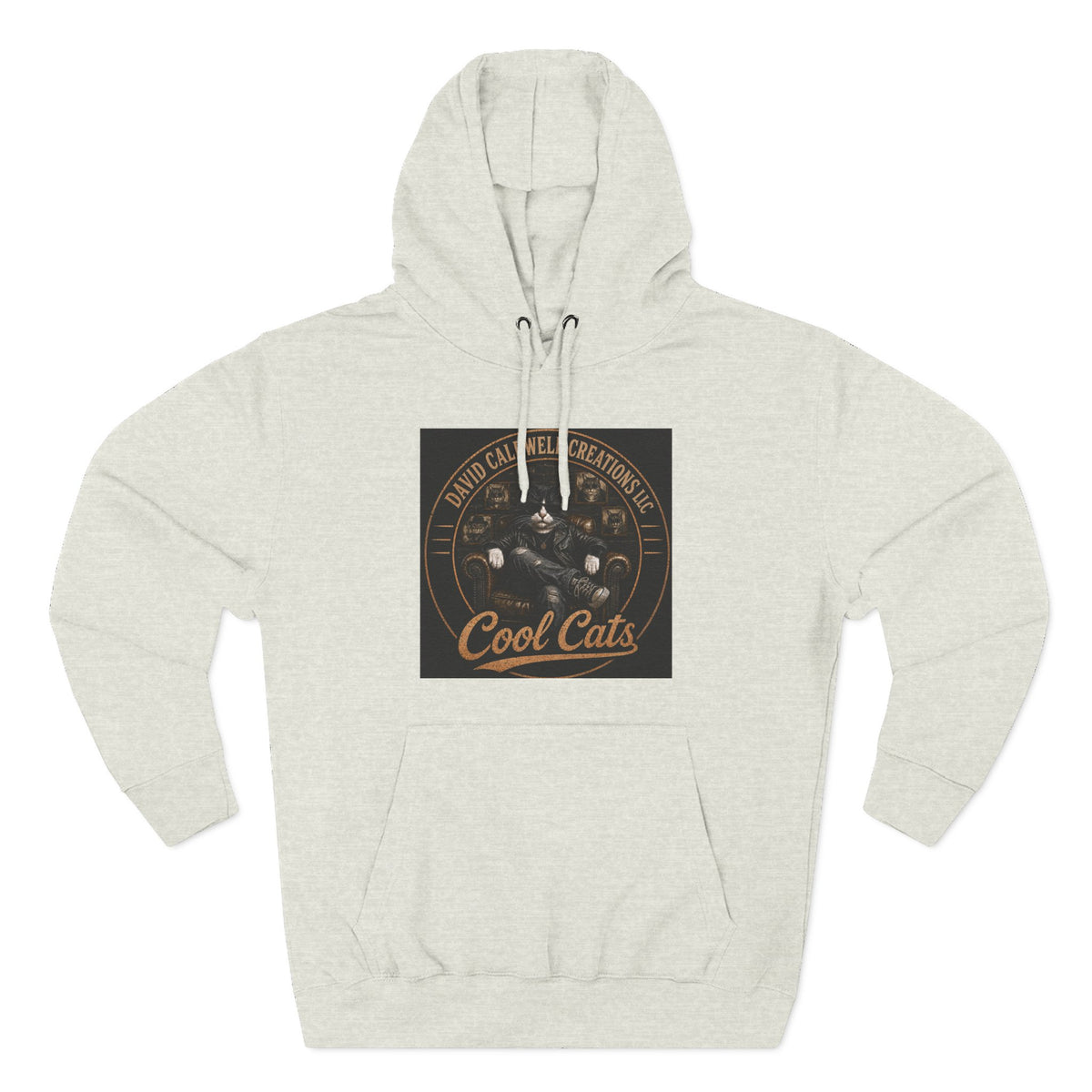 Cool Cats Vintage Graphic Hoodie — Retro Cat Band Design