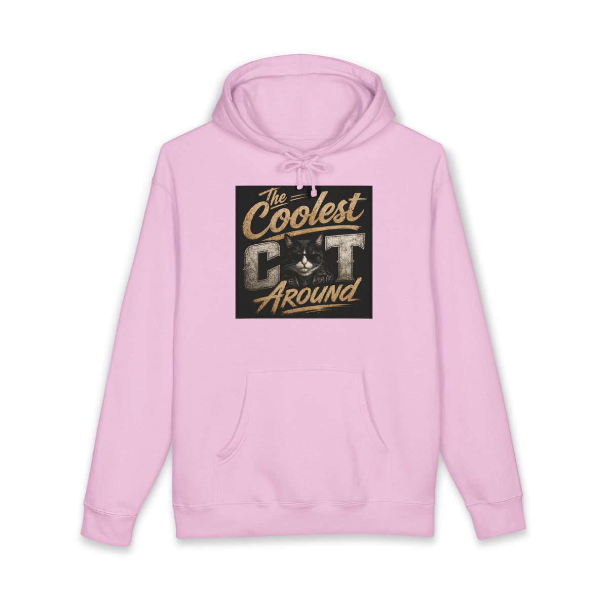 Coolest Cat Around Hoodie — Vintage Retro Cat Lover Pullover