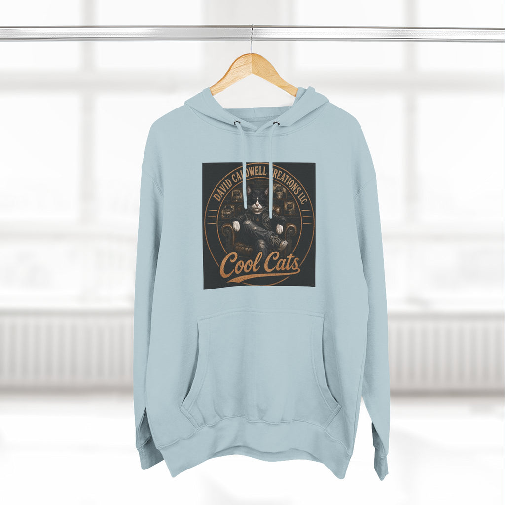 Cool Cats Vintage Graphic Hoodie — Retro Cat Band Design
