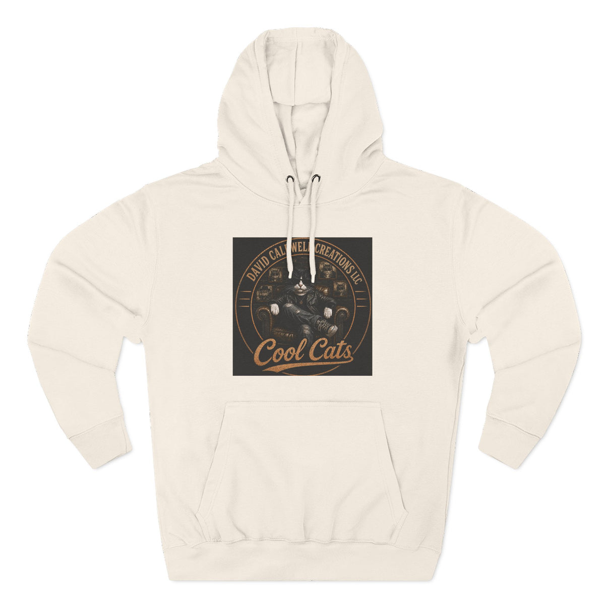 Cool Cats Vintage Graphic Hoodie — Retro Cat Band Design