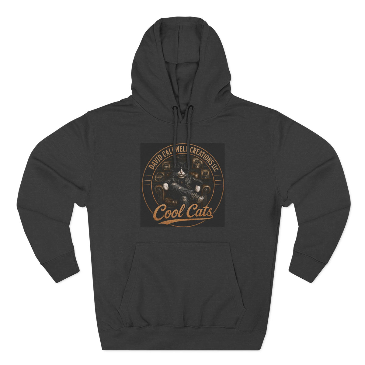 Cool Cats Vintage Graphic Hoodie — Retro Cat Band Design