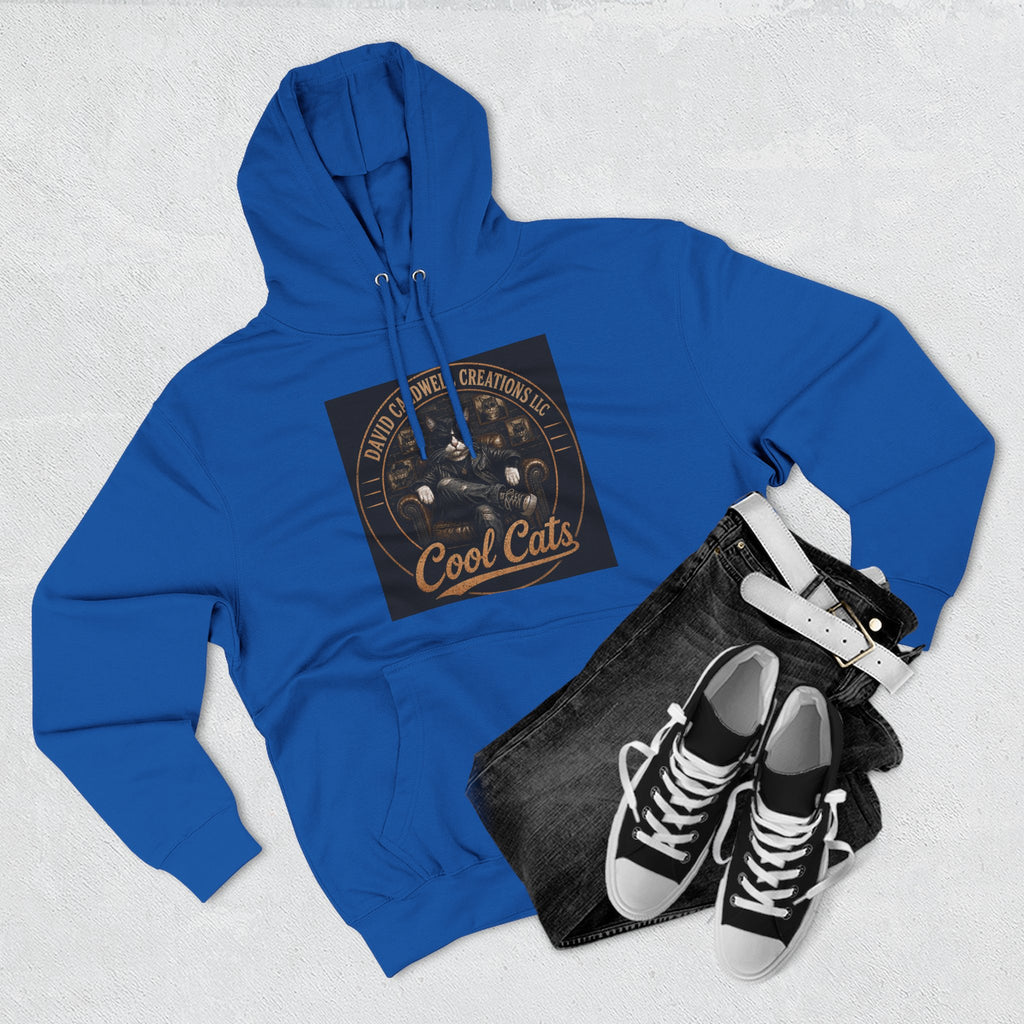 Cool Cats Vintage Graphic Hoodie — Retro Cat Band Design