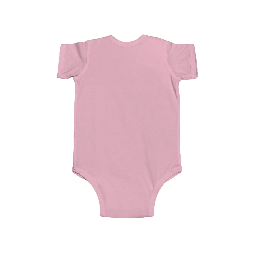 Infant Bodysuit - "The Cutest Cat Around" Baby Onesie, Retro Pink Cat Graphic