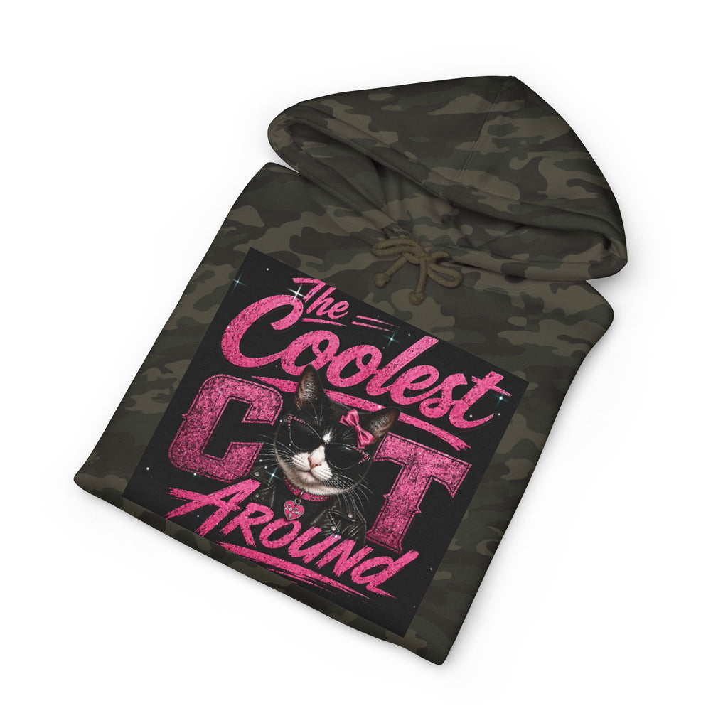 Cat Hoodie — "The Coolest Cat Around" Graphic Pullover