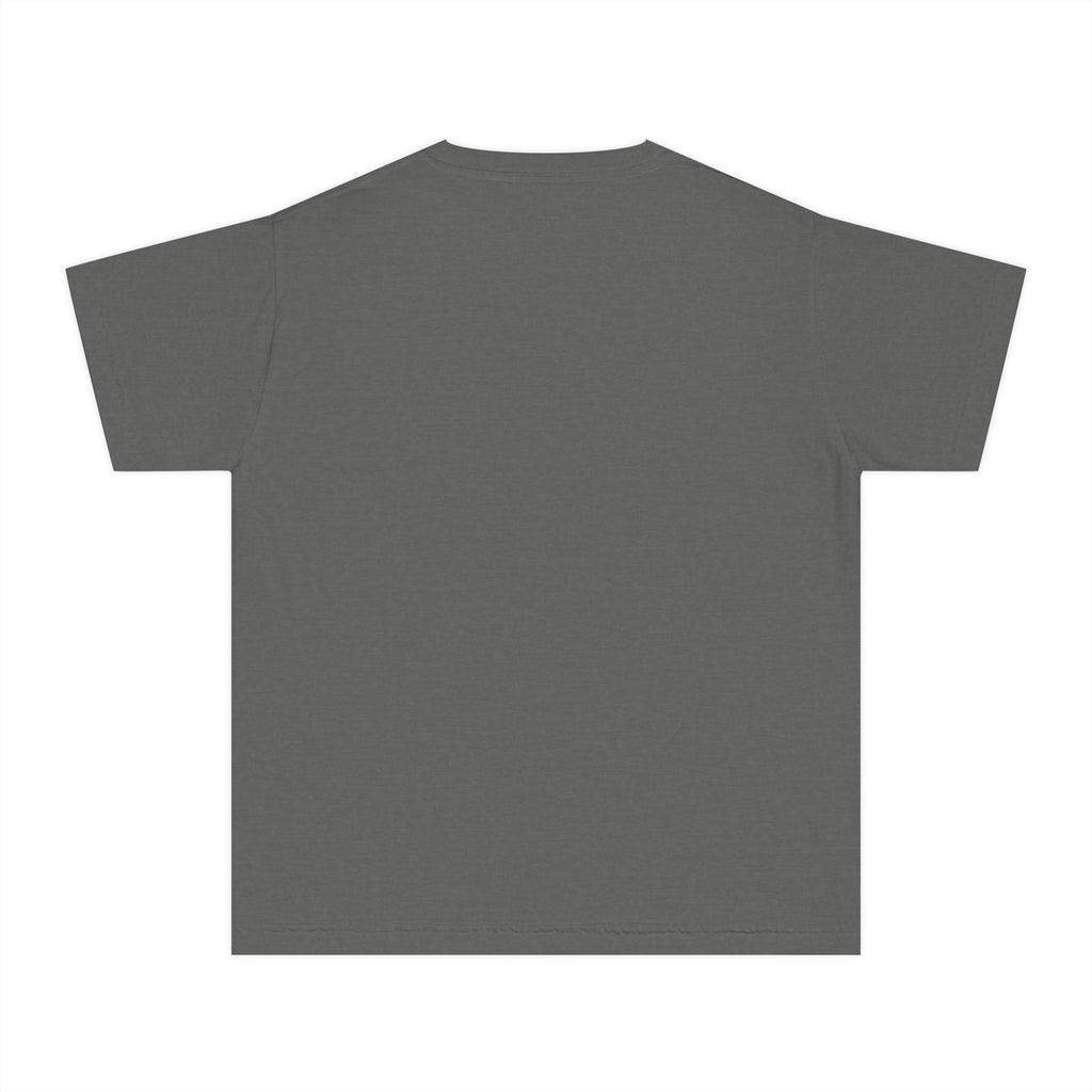 Cool Cat De Dee Standing on the Globe Youth Tee — 'Stay Cool. Work Hard. Never Quit.' Motivational Graphic Tee