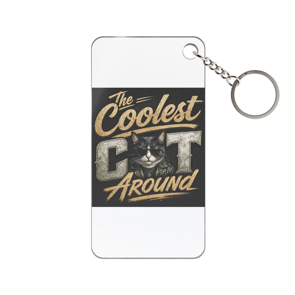 Copy of Coolest Cat (De Dee) Around Keychain Pink Charm