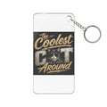 Copy of Coolest Cat (De Dee) Around Keychain Pink Charm