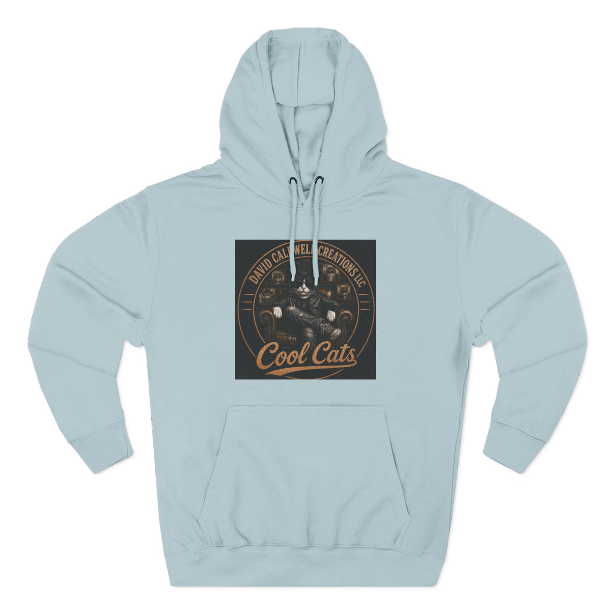 Cool Cats Vintage Graphic Hoodie — Retro Cat Band Design