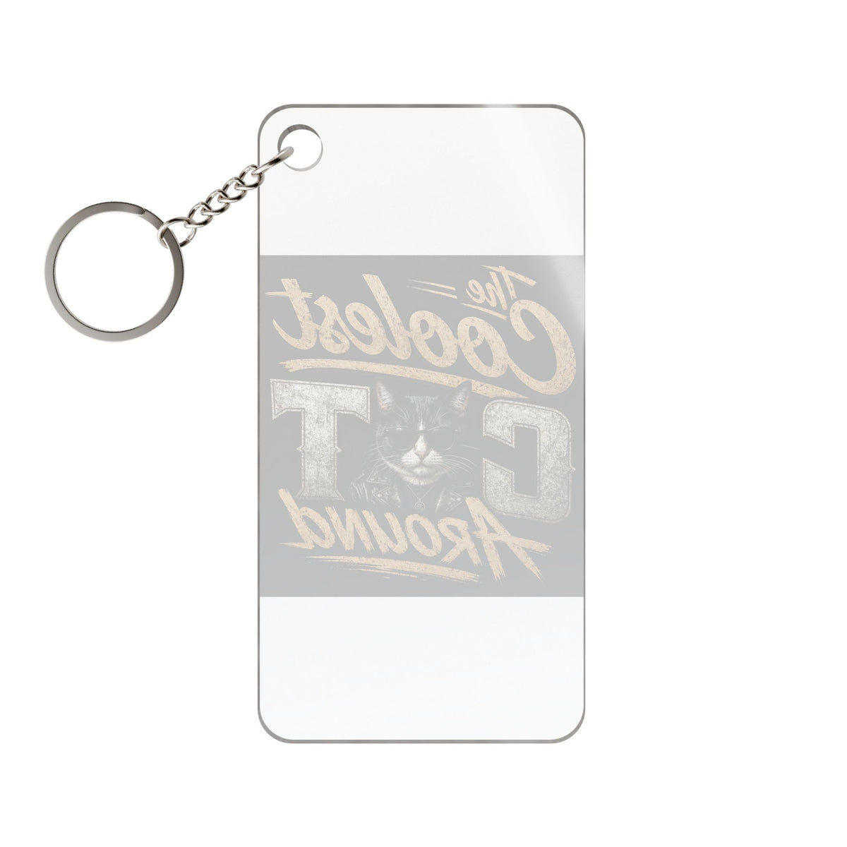 Copy of Coolest Cat (De Dee) Around Keychain Pink Charm