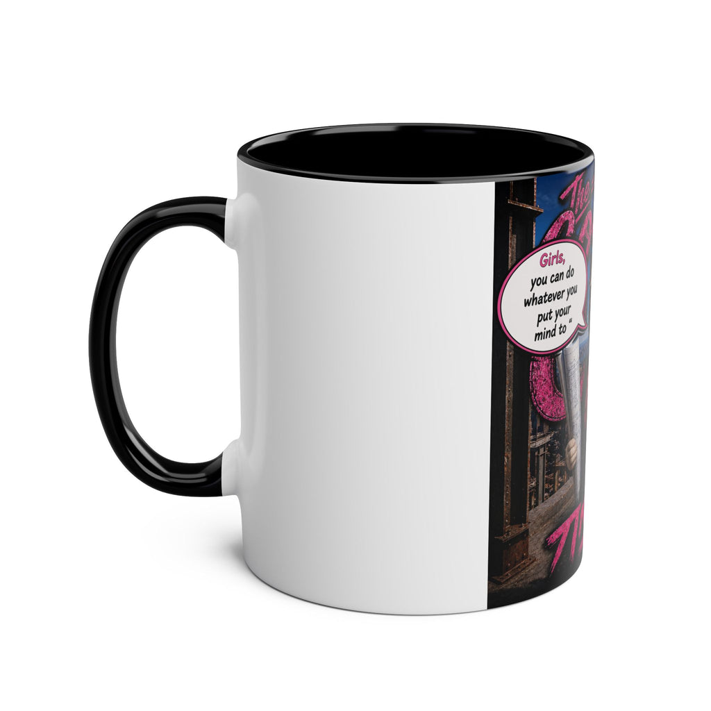 Construction Boss "The Coolest Cat Around"  - 11oz Two-Tone Coffee Mug