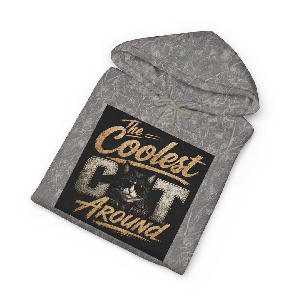 Coolest Cat Around Hoodie — Vintage Retro Cat Lover Pullover