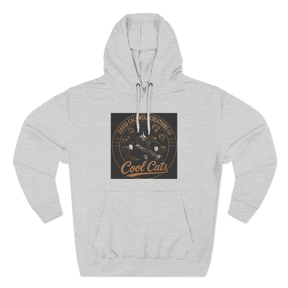 Cool Cats Vintage Graphic Hoodie — Retro Cat Band Design
