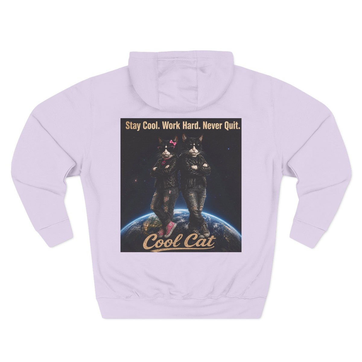 Cool Cats Vintage Graphic Hoodie — Retro Cat Band Design