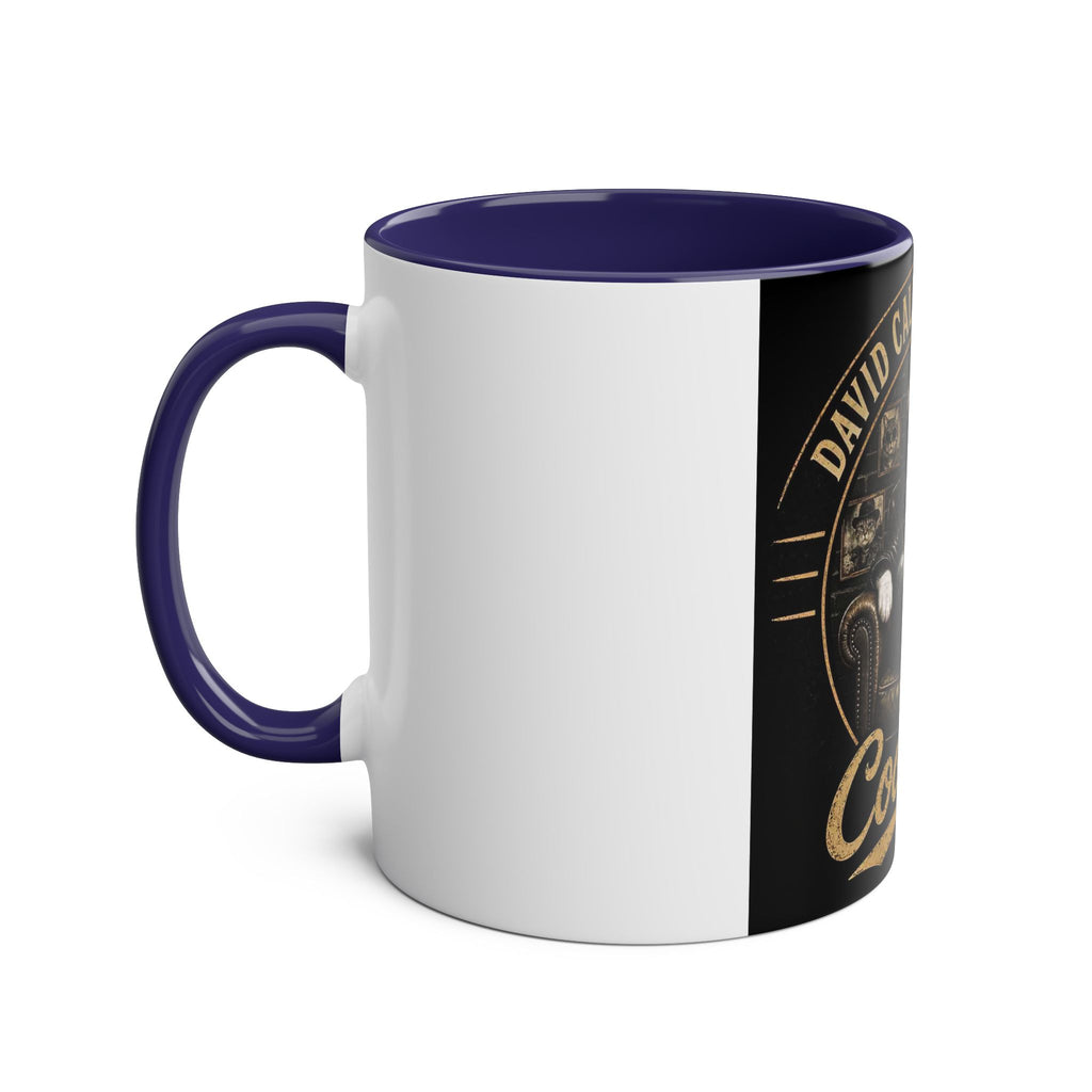 COOL CAT LOGO TUXEDO IN CHAIR - 11oz Two-Tone Coffee Mug