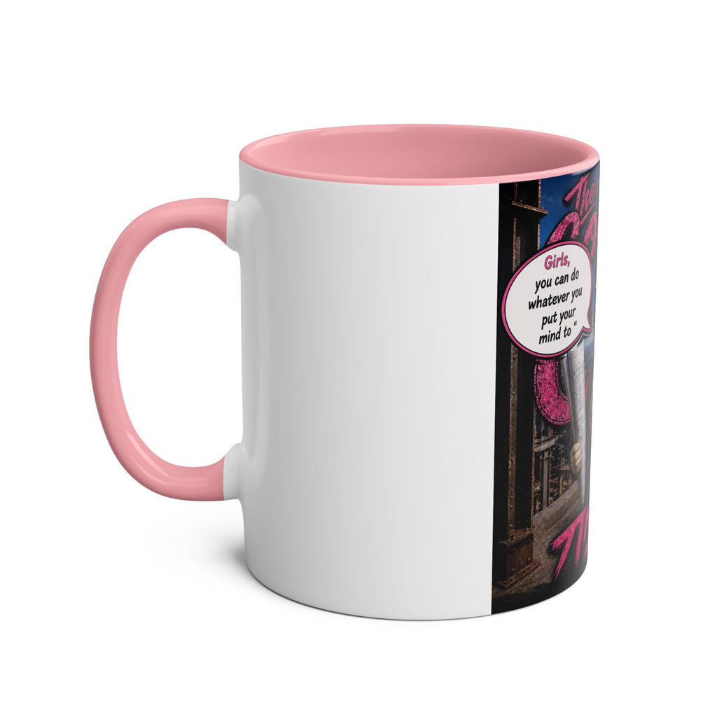 Construction Boss "The Coolest Cat Around"  - 11oz Two-Tone Coffee Mug