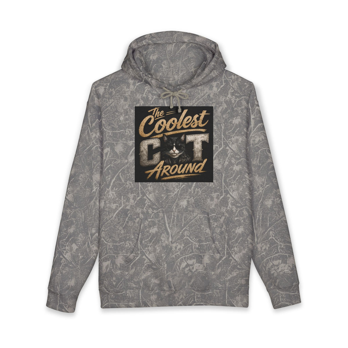 Coolest Cat Around Hoodie — Vintage Retro Cat Lover Pullover