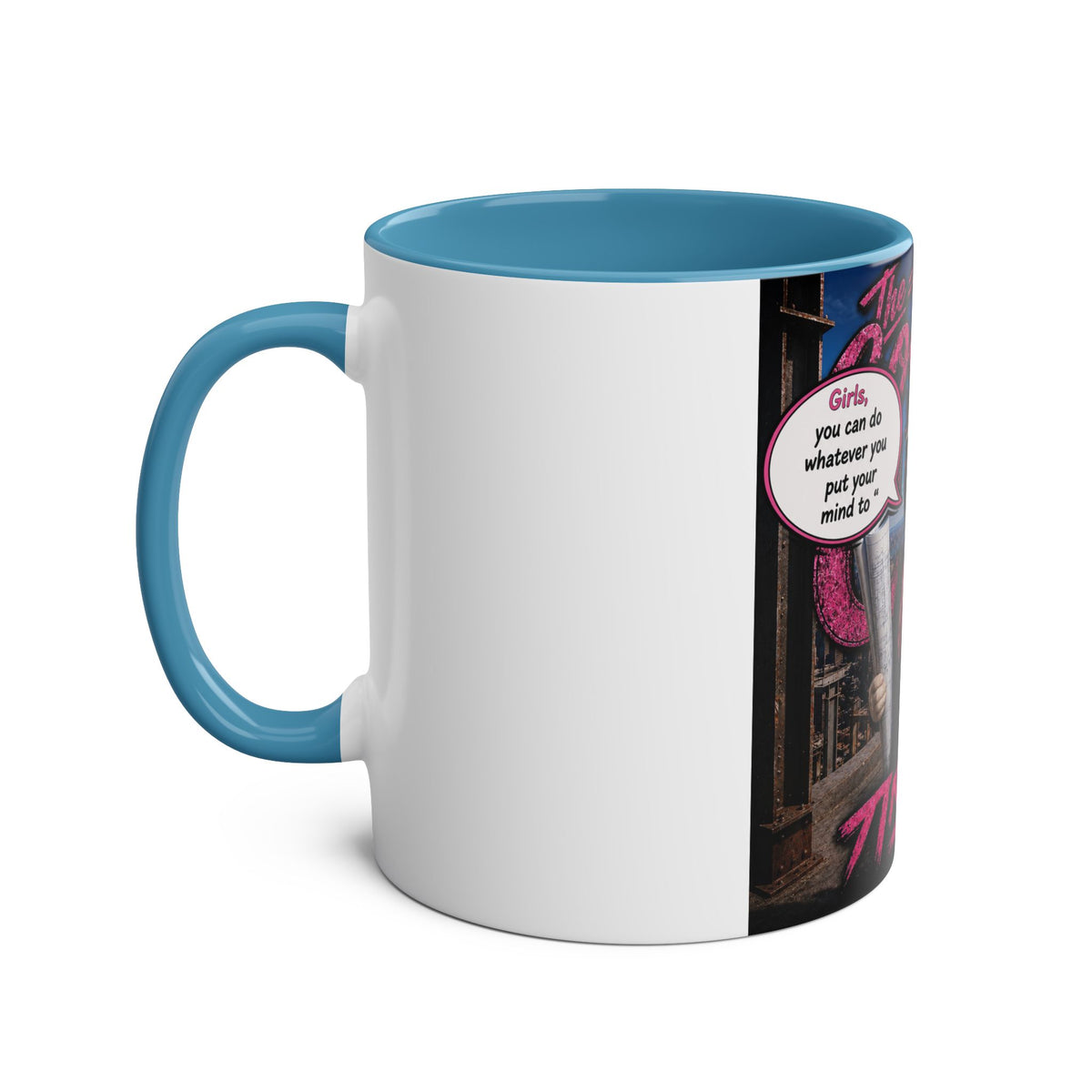 Construction Boss "The Coolest Cat Around"  - 11oz Two-Tone Coffee Mug