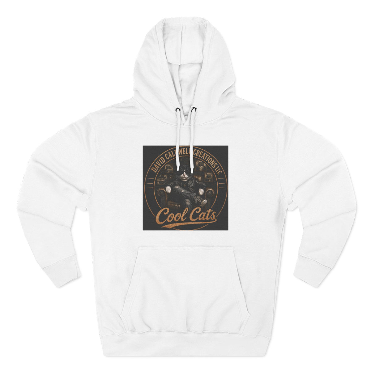 Cool Cats Vintage Graphic Hoodie — Retro Cat Band Design