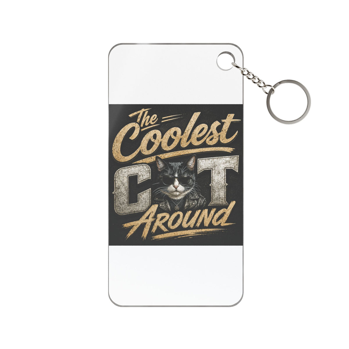 Copy of Coolest Cat (De Dee) Around Keychain Pink Charm