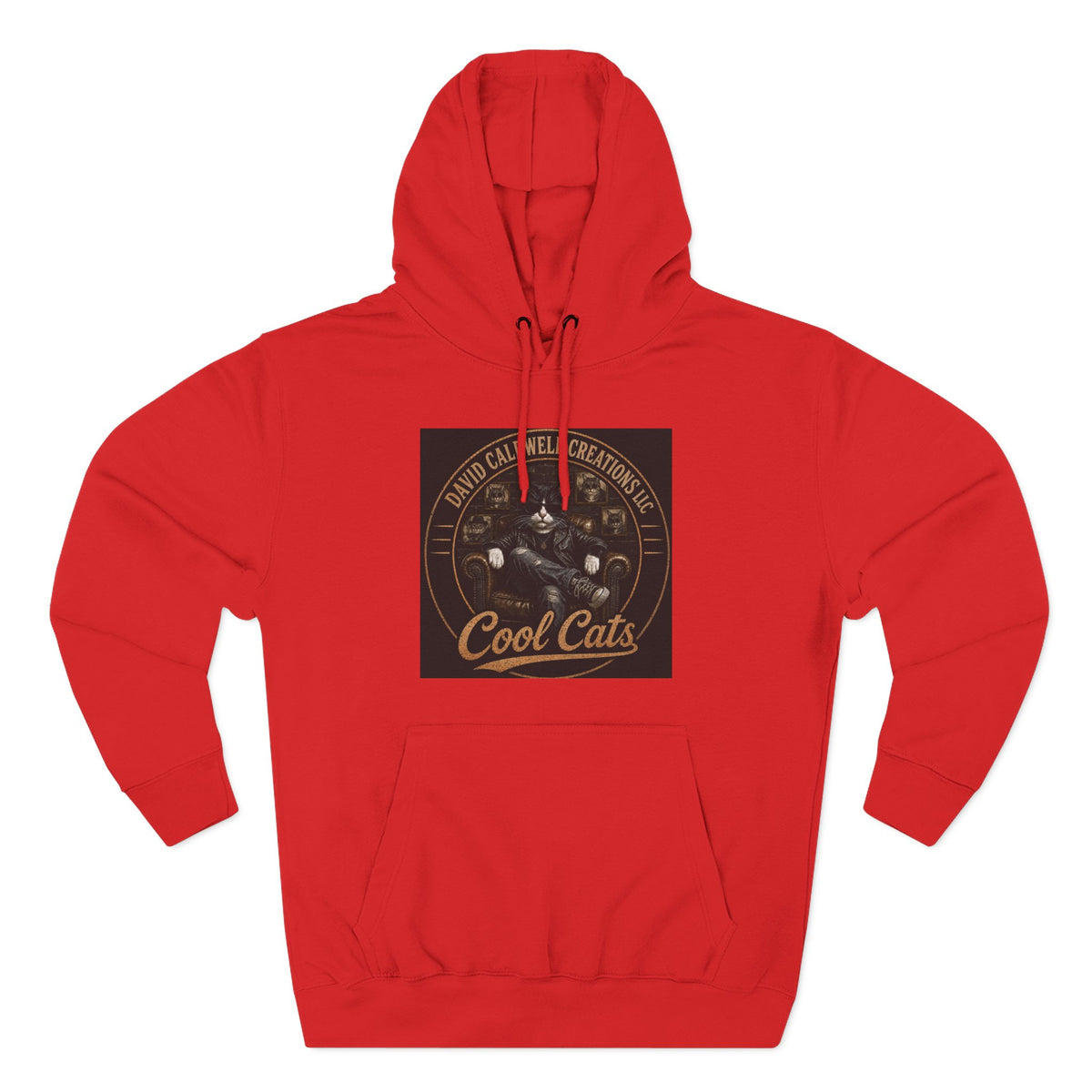 Cool Cats Vintage Graphic Hoodie — Retro Cat Band Design