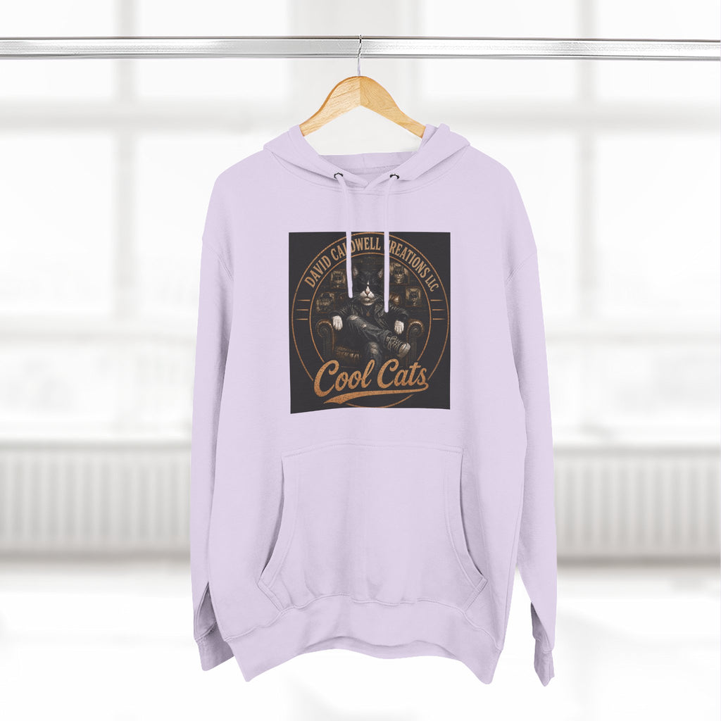 Cool Cats Vintage Graphic Hoodie — Retro Cat Band Design