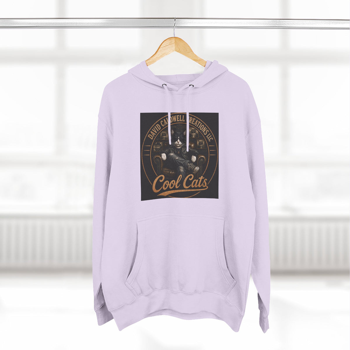 Cool Cats Vintage Graphic Hoodie — Retro Cat Band Design