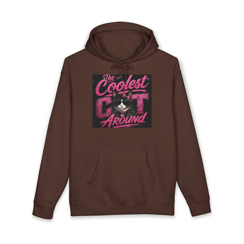 Cat Hoodie — "The Coolest Cat Around" Graphic Pullover