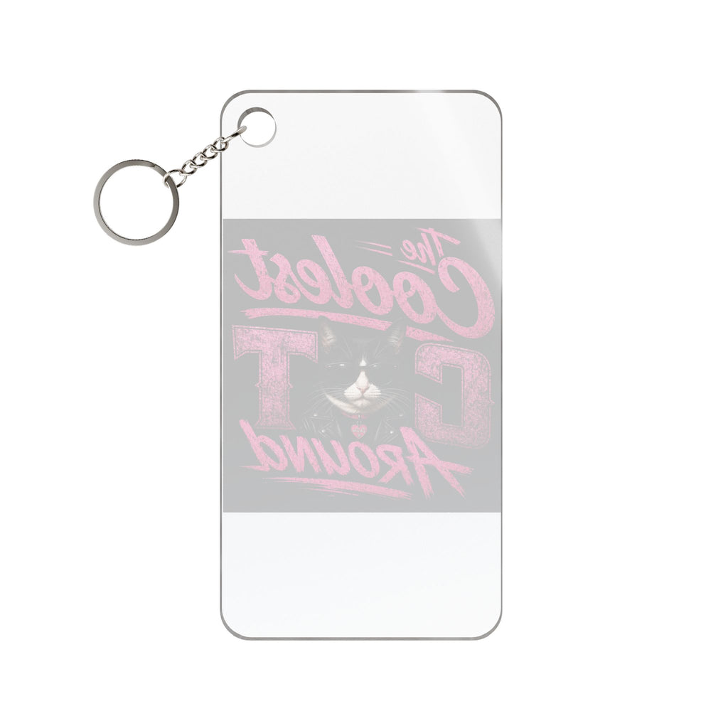 Coolest Cat (De Dee) Around Keychain Pink Charm