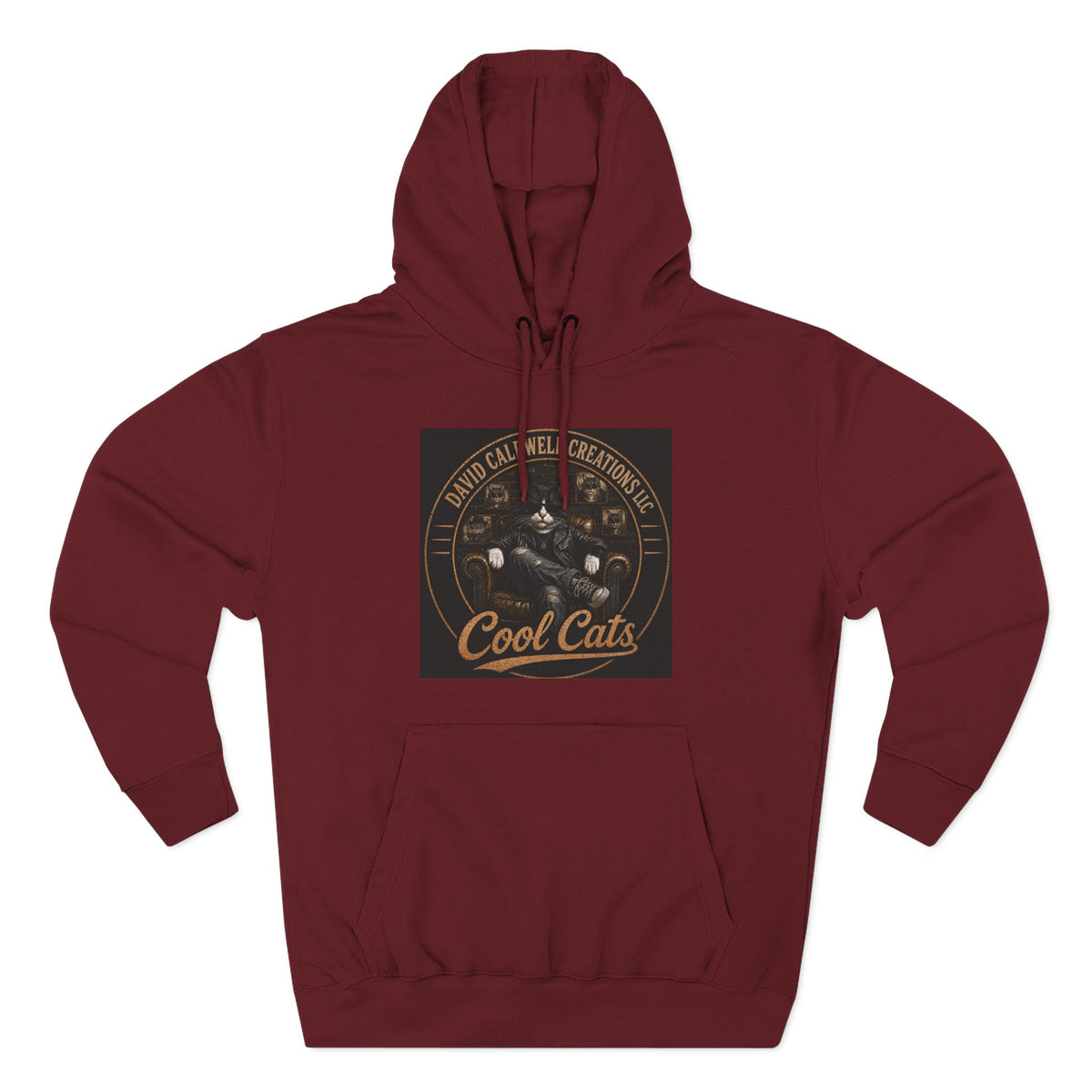 Cool Cats Vintage Graphic Hoodie — Retro Cat Band Design