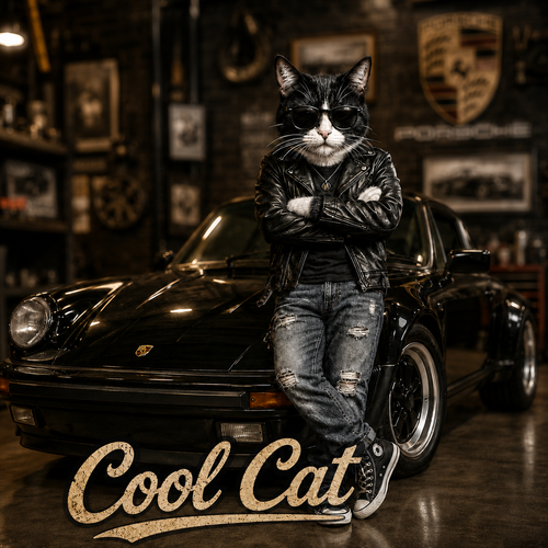 Cool Cat "The Coolest Cat Around" Short Sleeve T-Shirt