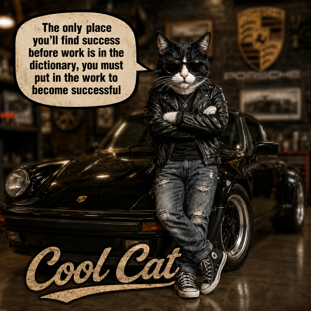 Cool Cat "The Coolest Cat Around" Short Sleeve T-Shirt